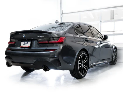 AWE Track Edition Catback Exhaust for BMW G2X 330i/430i - Diamond Black - Image 2
