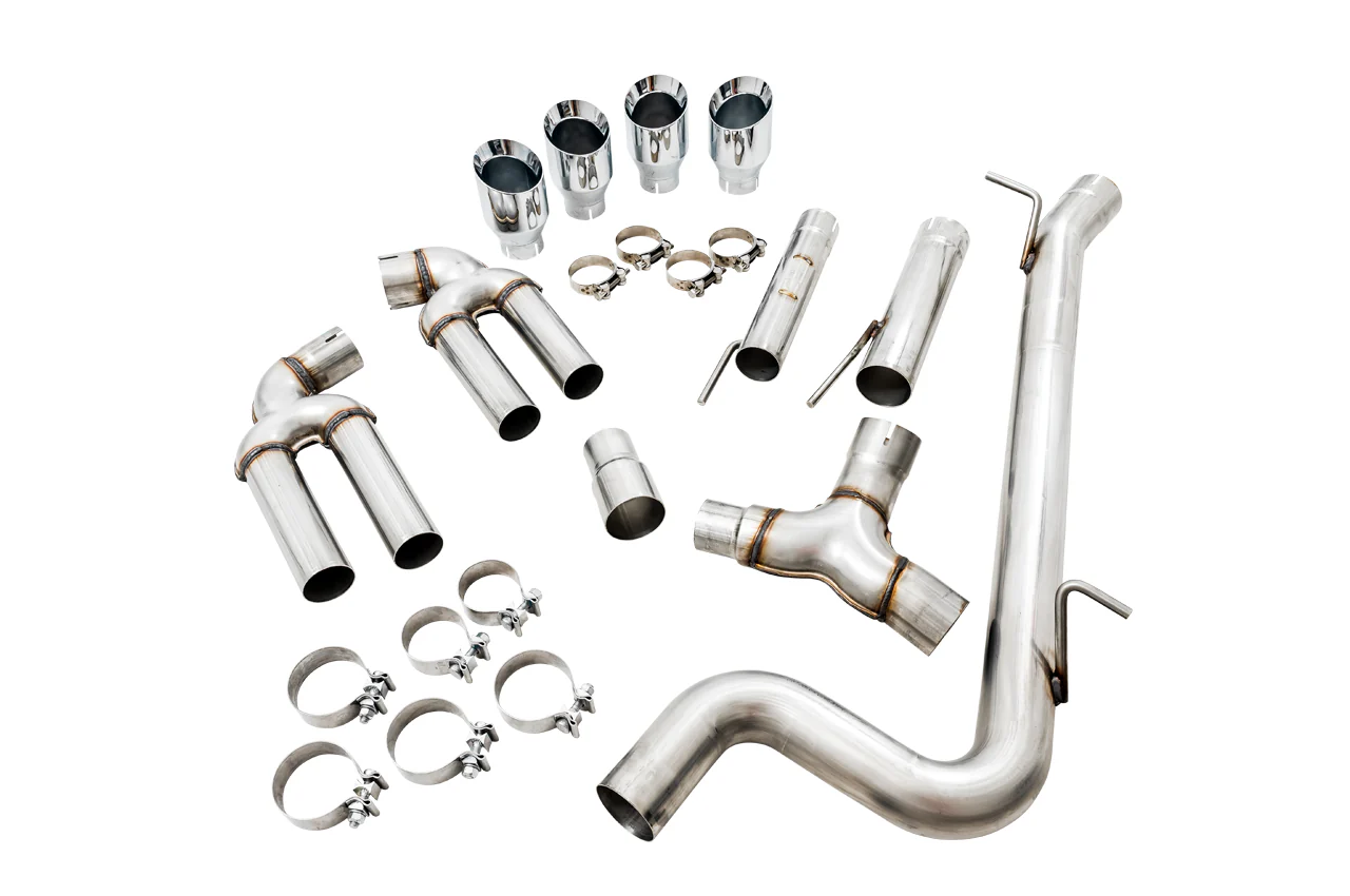 AWE Track Edition Exhaust for Audi 8V S3 - Chrome Silver Tips, 102mm - Image 3