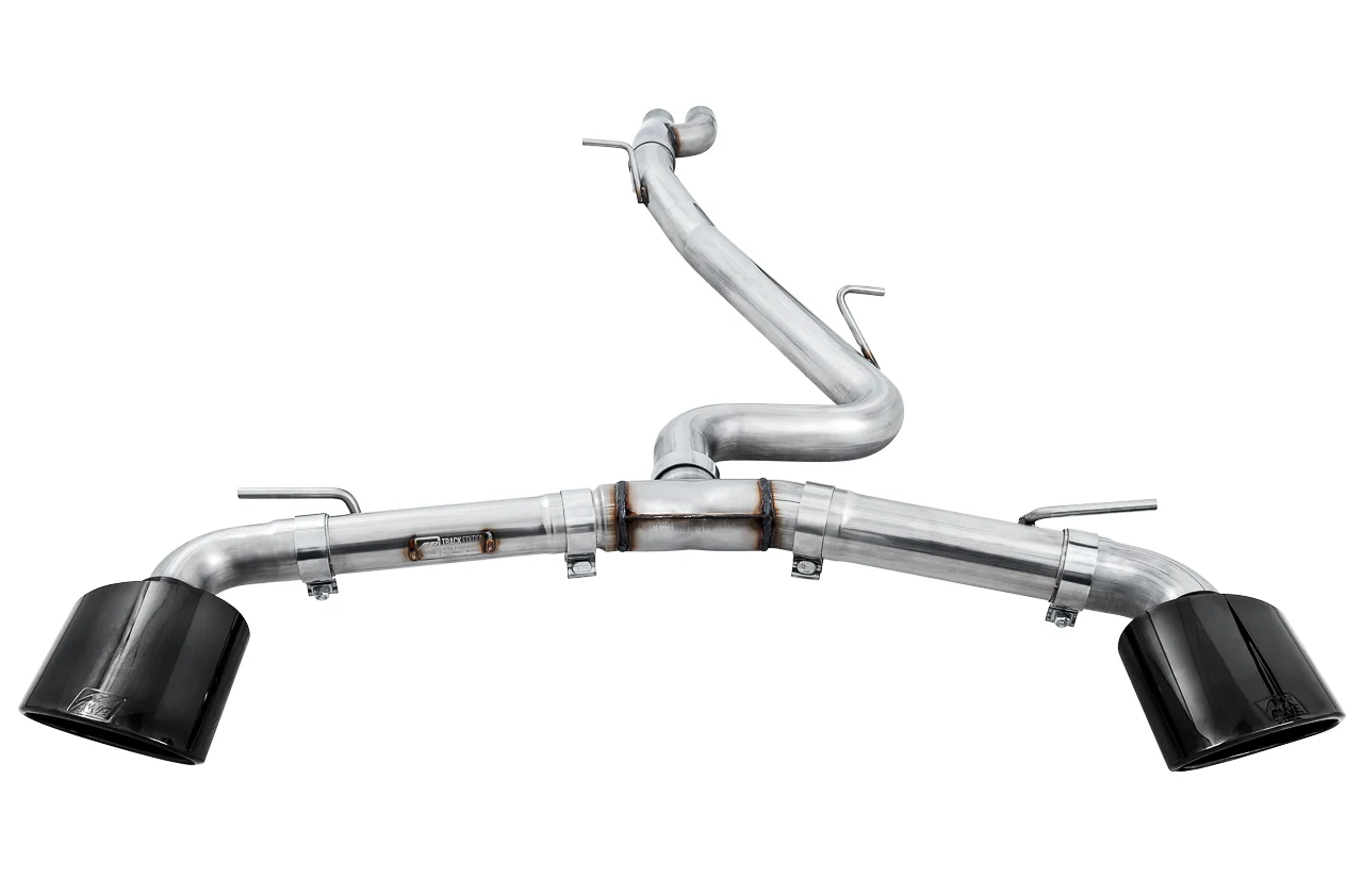 AWE Track Edition Exhaust for Audi MK3 TT RS - Diamond Black RS-style Tips - Image 3