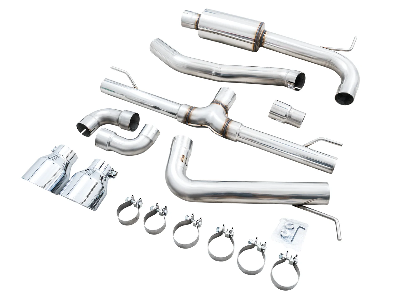 AWE Track Edition Exhaust for VW MK8 GTI - Chrome Silver Tips - Image 5
