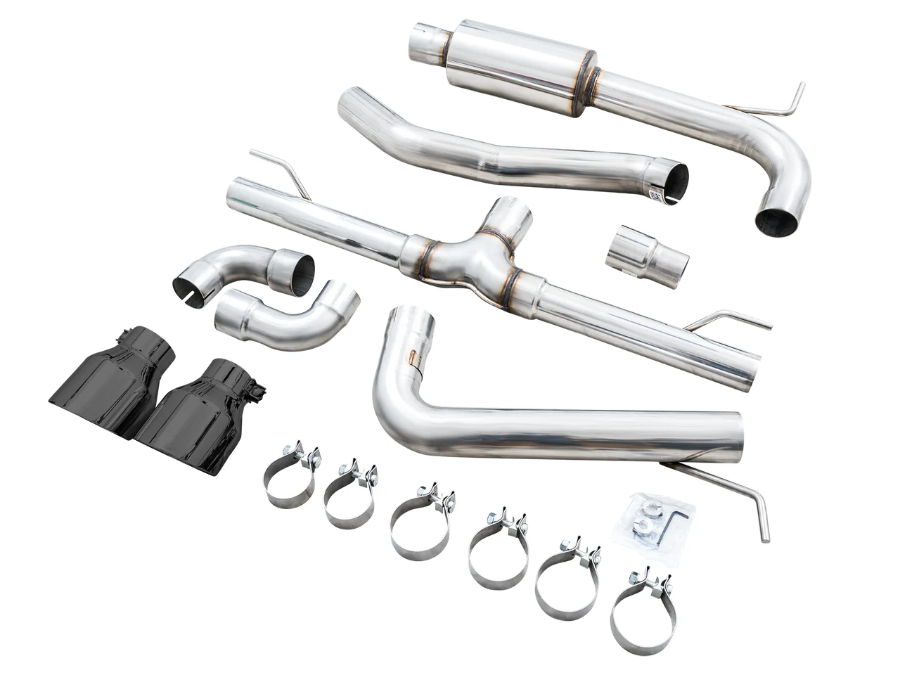 AWE Track Edition Exhaust for VW MK8 GTI - Diamond Black Tips - Image 5