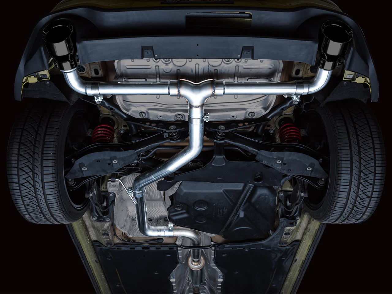AWE Track Edition Exhaust for VW MK8 GTI - Diamond Black Tips - Image 6