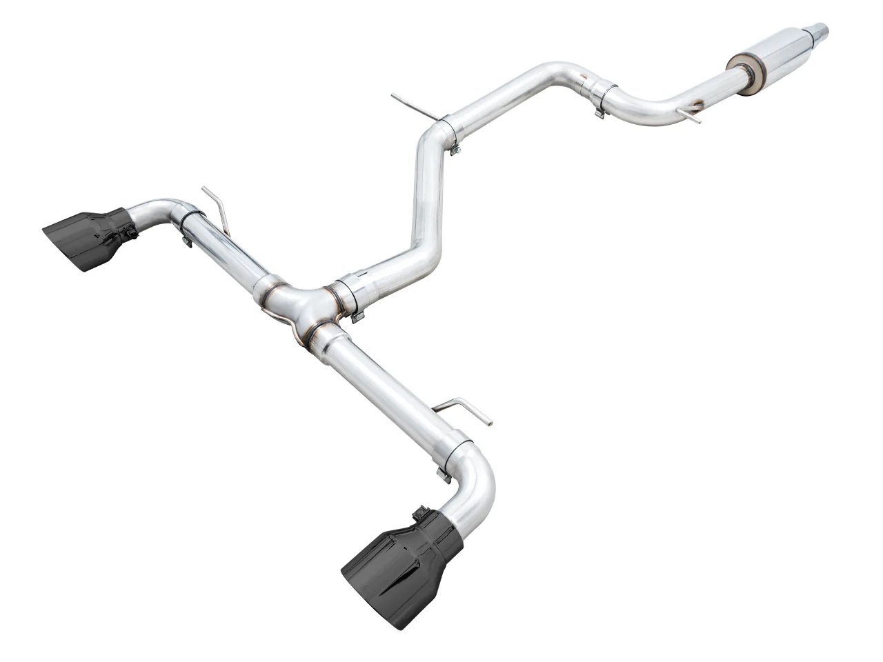 AWE Track Edition Exhaust for VW MK8 GTI - Diamond Black Tips - Image 9