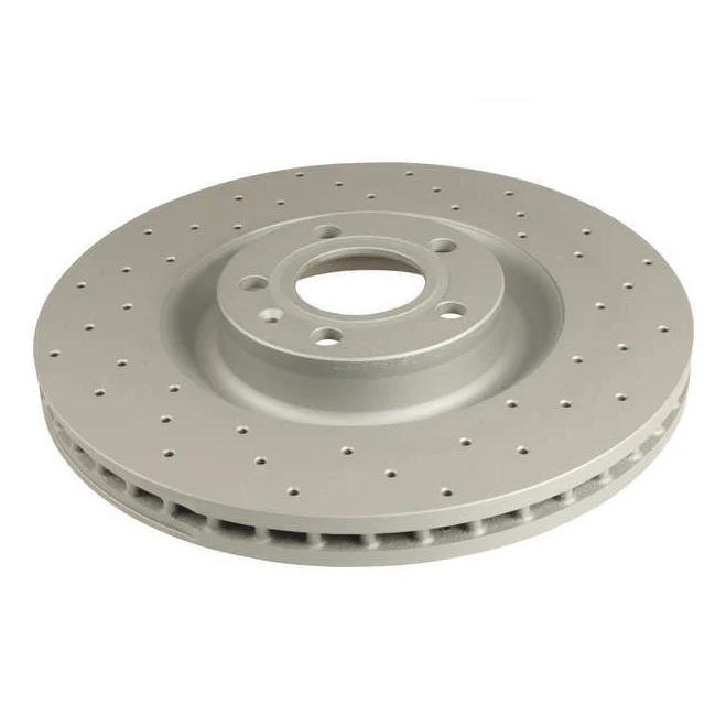 B6 S4 Front Rotors Cross Drilled (PAIR)