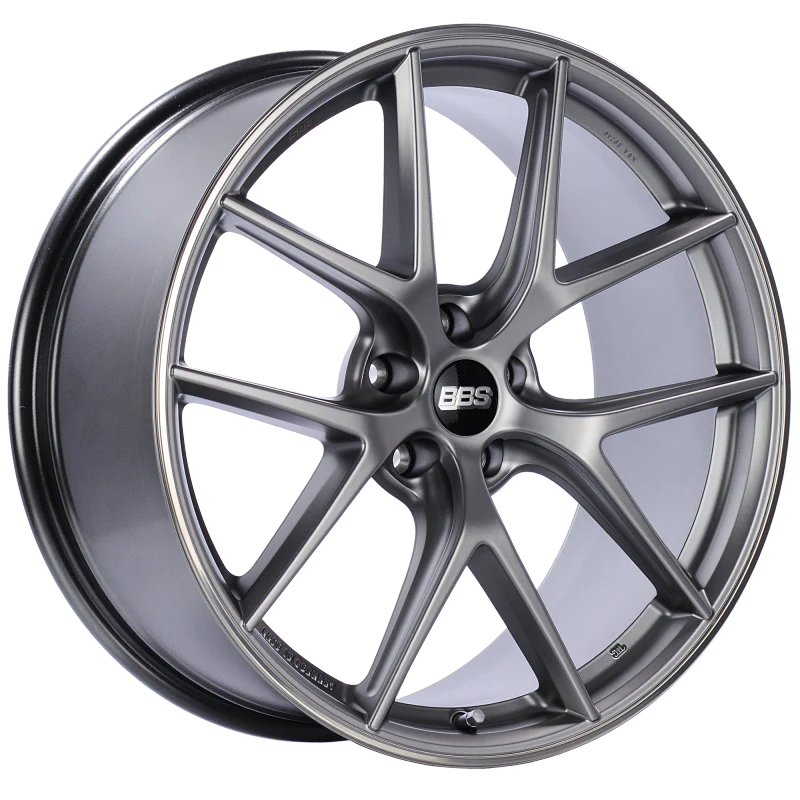 BBS CI-R 20x9.5 5x120 ET40 Platinum Silver Polished Rim Protector Wheel -82mm PFS/Clip Required
