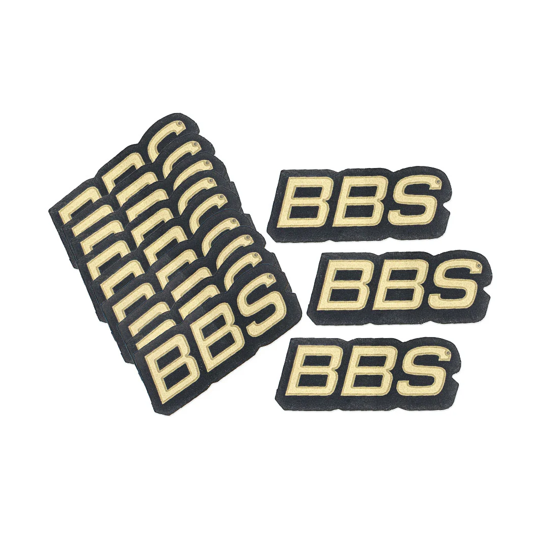 BBS Lip Decals - Black / Gold - Set of 12