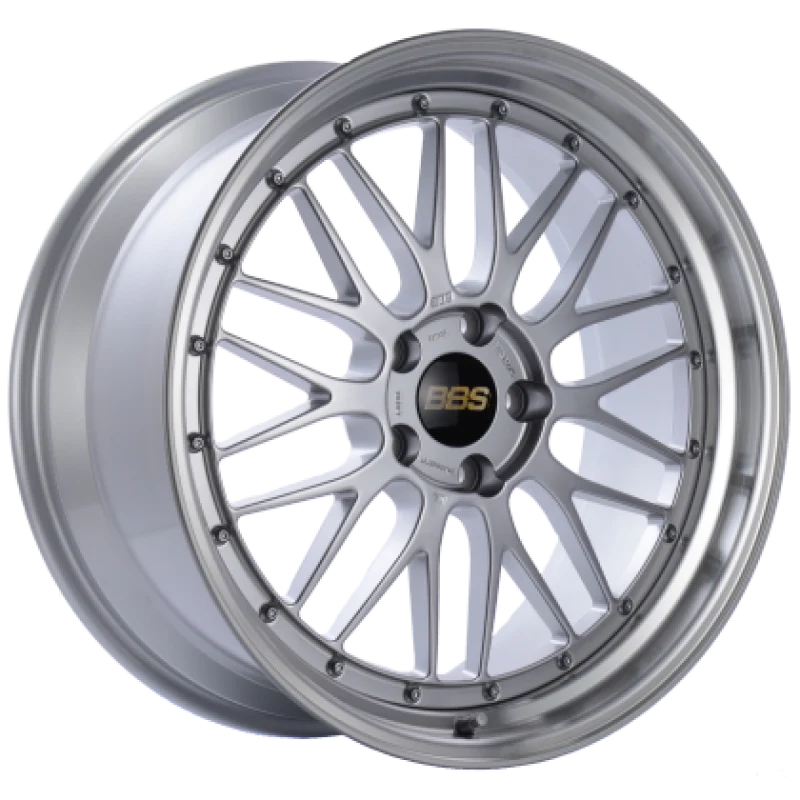 BBS LM 20x10 5x112 ET22 Diamond Silver Center / Diamond Cut Lip Wheel PFS/Clip Required