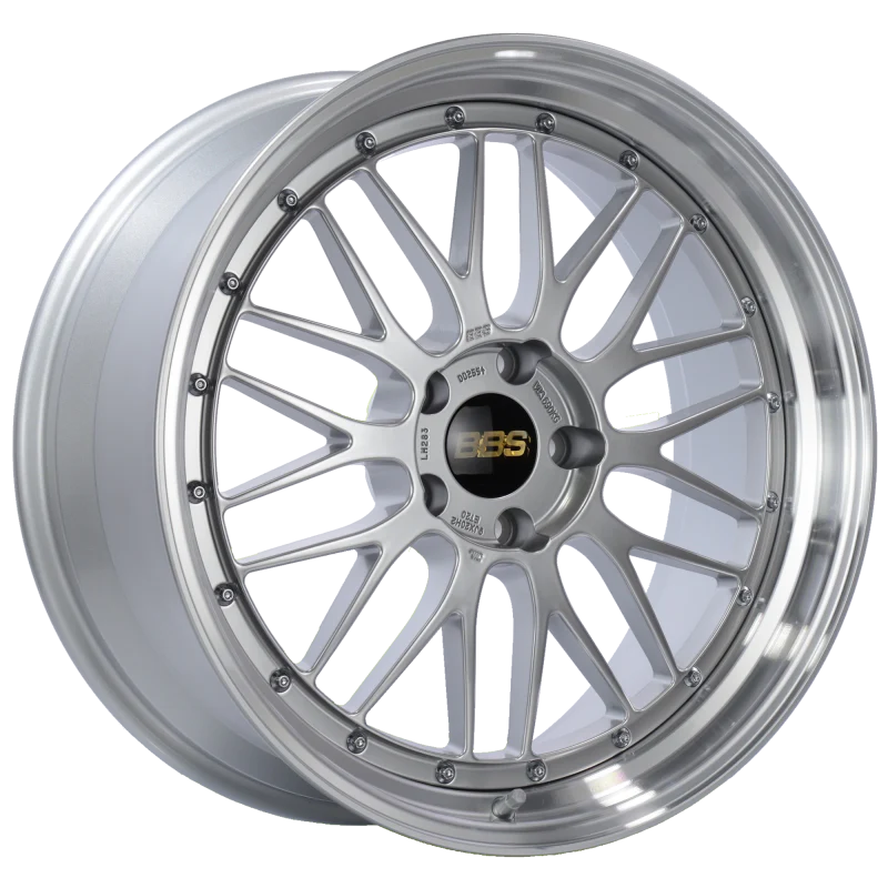 BBS LM 20x9 5x120 ET20 Diamond Silver Center Diamond Cut Lip Wheel -82mm PFS/Clip Required
