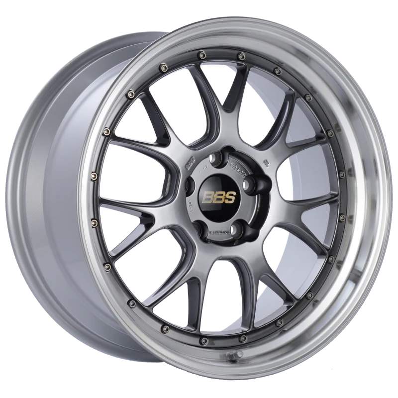 BBS LM-R 19x9.5 5x120 ET25 Diamond Black Center Diamond Cut Lip Wheel -82mm PFS/Clip Required
