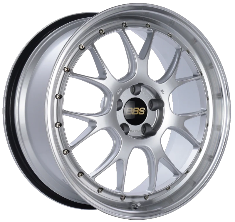 BBS LM-R 20x9.5 5x114.3 ET40 CB66 Diamond Silver Center Diamond Cut Lip Wheel