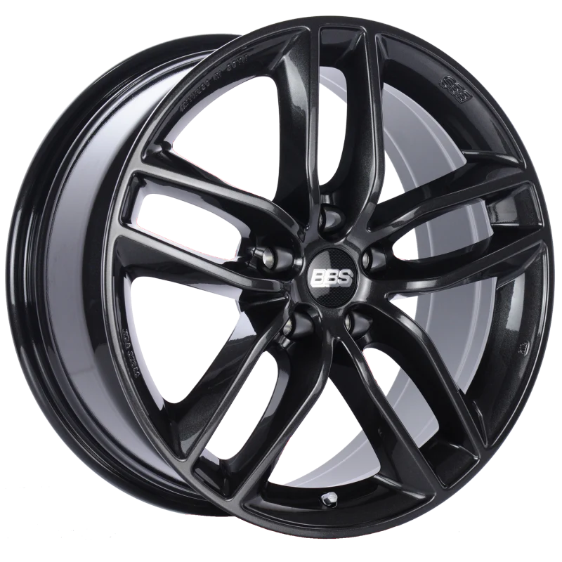 BBS SX 17x7.5 5x120 ET37 Crystal Black Wheel -82mm PFS/Clip Required