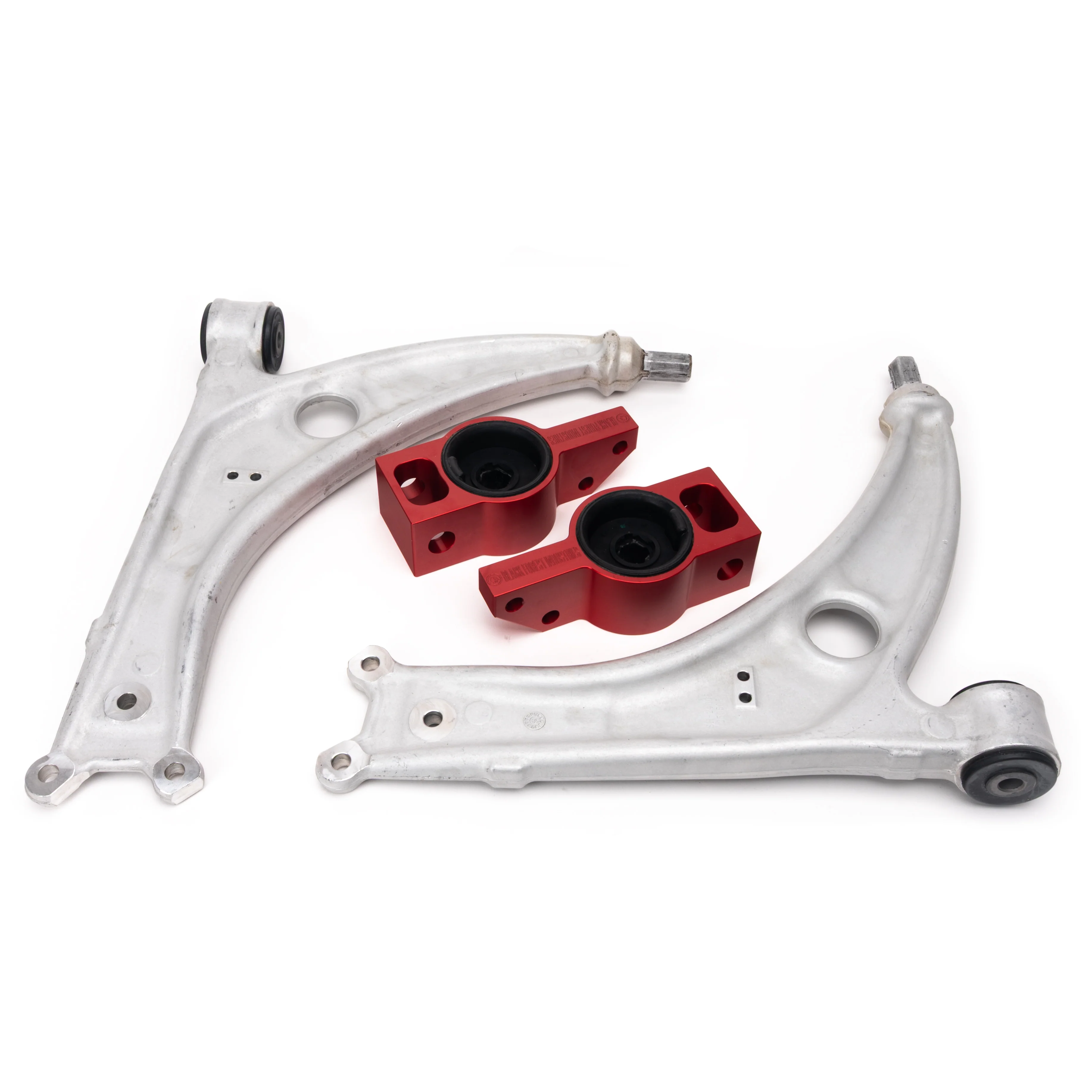 BFI B6 Passat / 5N Tiguan Caster+ Rear Control Arm Brackets, TTRS Bushings and Aluminum Lower Control Arms