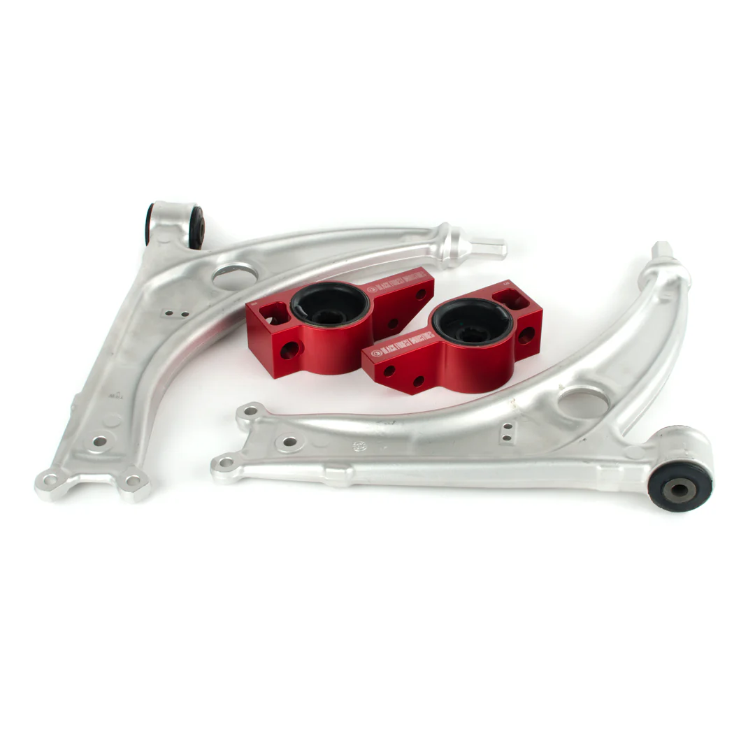BFI MK5 / MK6 Caster+ Rear Control Arm Brackets, TTRS Bushings and Aluminum Lower Control Arms - Image 2