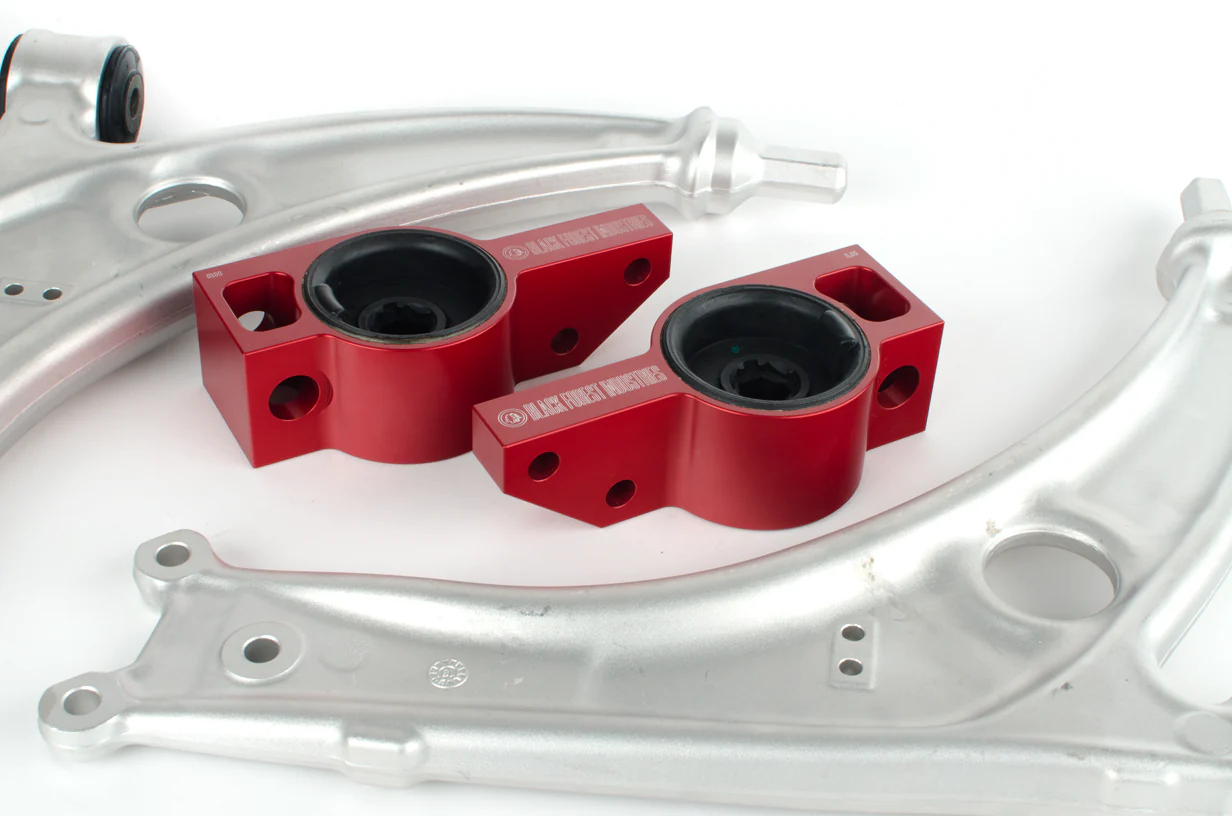 BFI MK5 / MK6 Caster+ Rear Control Arm Brackets, TTRS Bushings and Aluminum Lower Control Arms - Image 3