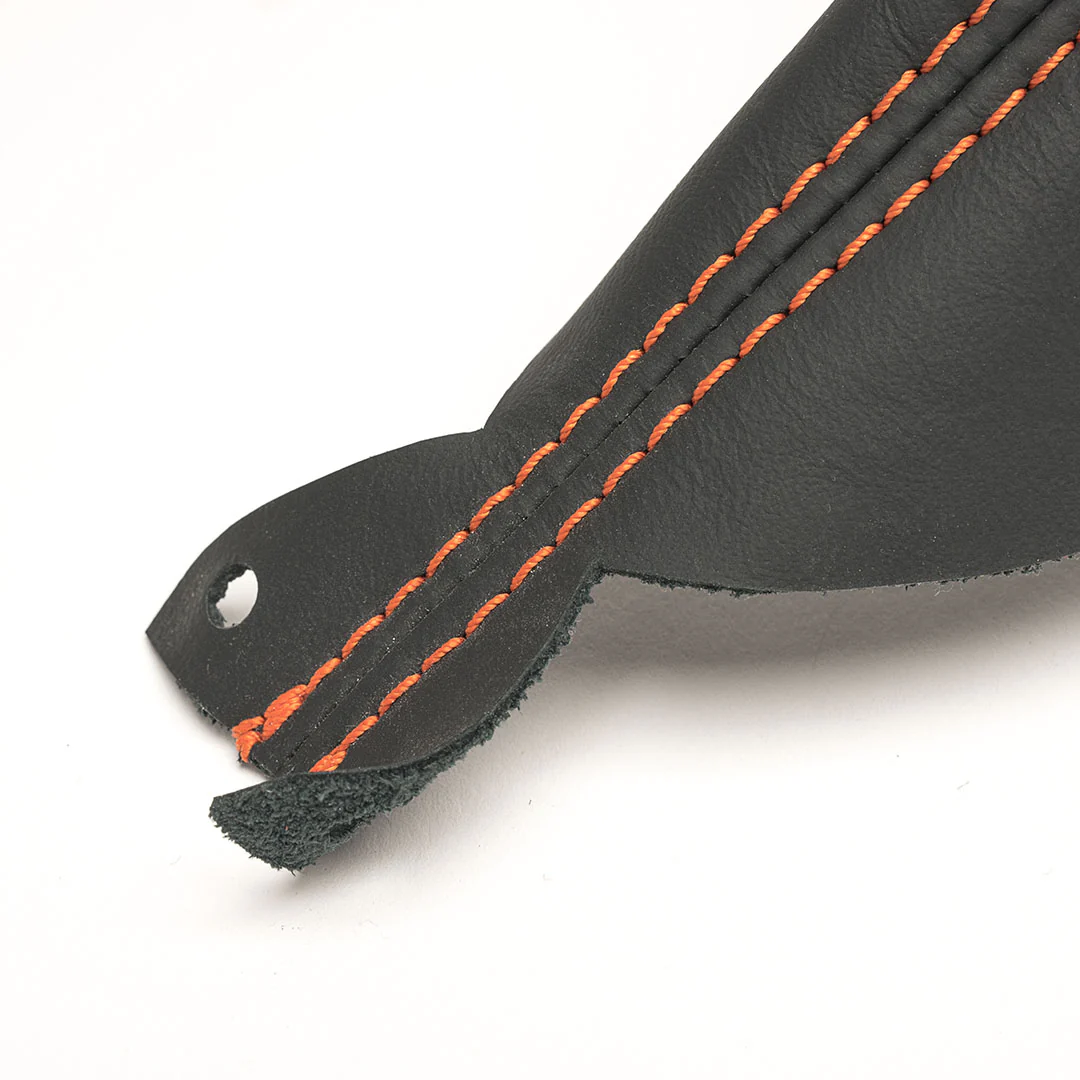 BFI R53 (R50/R52) MINI E-Brake Boot (Black Leather / Orange Stitch) - CLEARANCE - Image 2