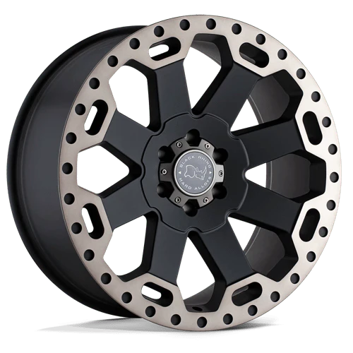 Black Rhino WARLORD 18X8 5X120 ET35 MATTE BLACK W/ MACHINED DARK TINT