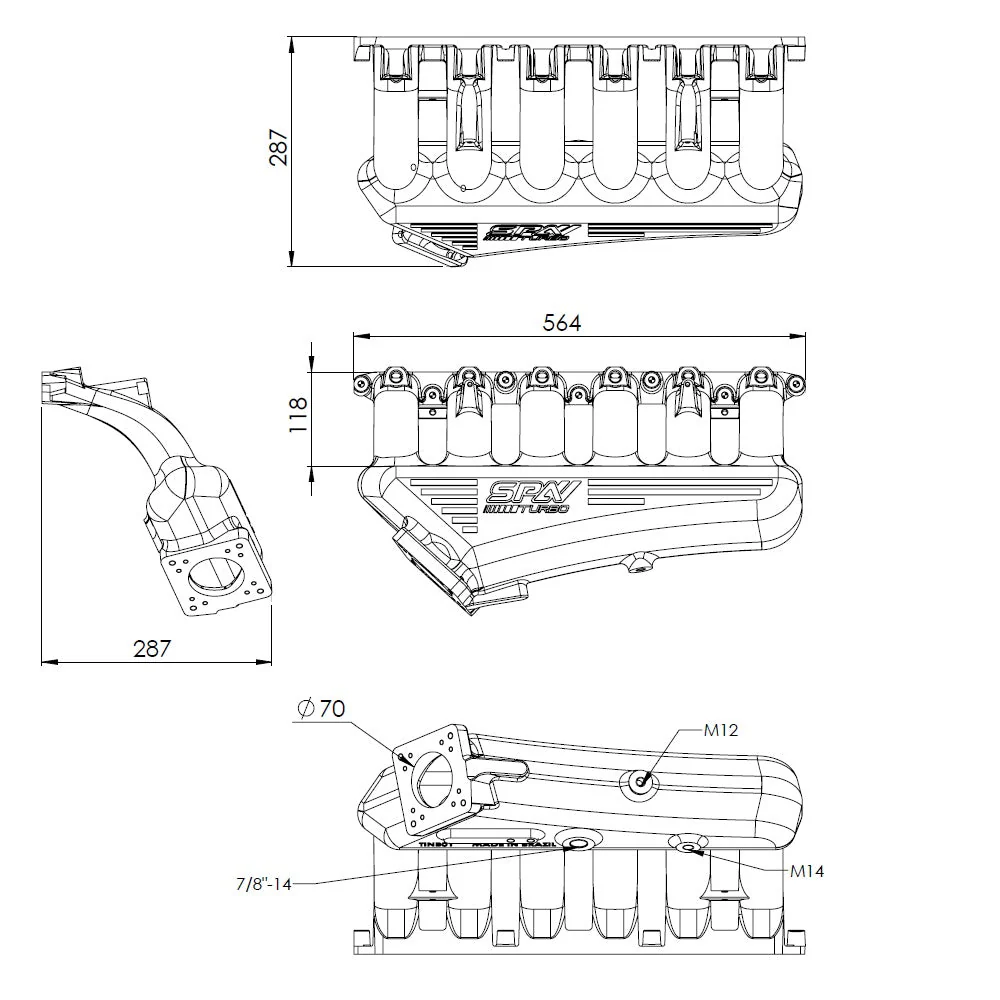 SPA TURBO BMW E36 325 328 M3 (M50/M52) CAST ALUMINUM INTAKE MANIFOLD OEM THROTTLE - PRE SALE - Image 9