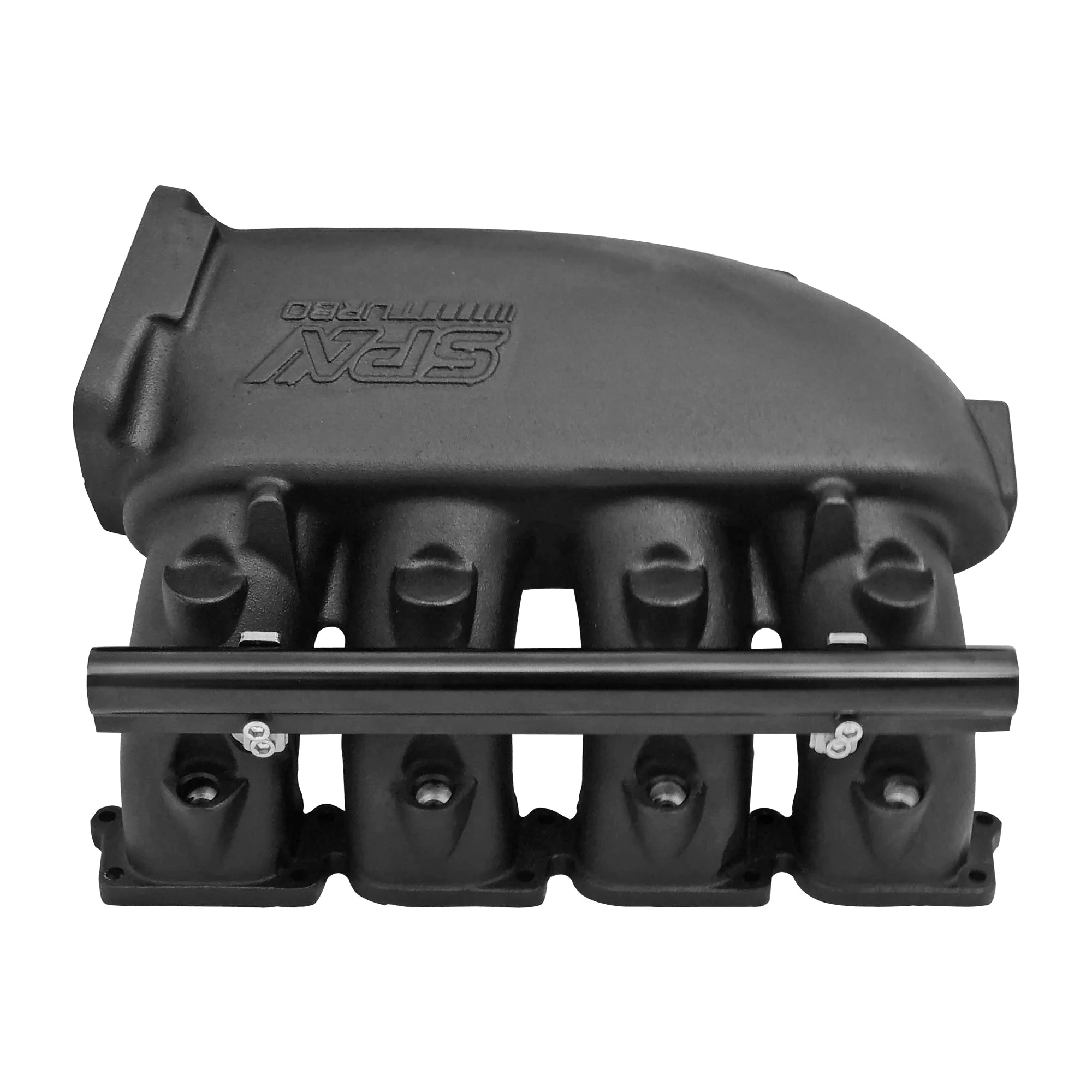 SPA TURBO Cast Aluminum Intake Manifold for transverse VW/AUDI 1.8T with 4 injectors Fuel Rail Kit (left side without throttle bolt holes) - Black - Image 2