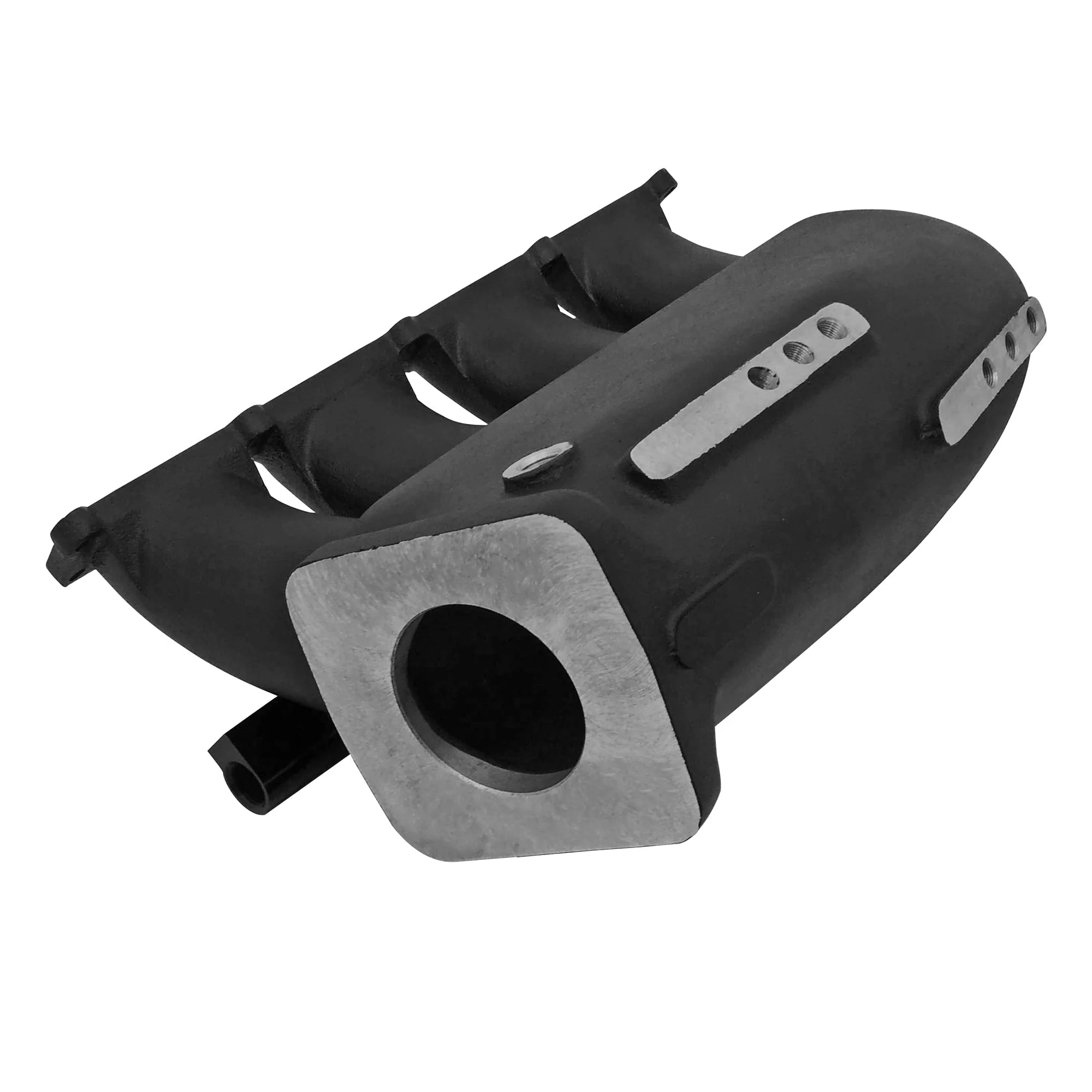 SPA TURBO Cast Aluminum Intake Manifold for transverse VW/AUDI 1.8T with 4 injectors Fuel Rail Kit (left side without throttle bolt holes) - Black - Image 3