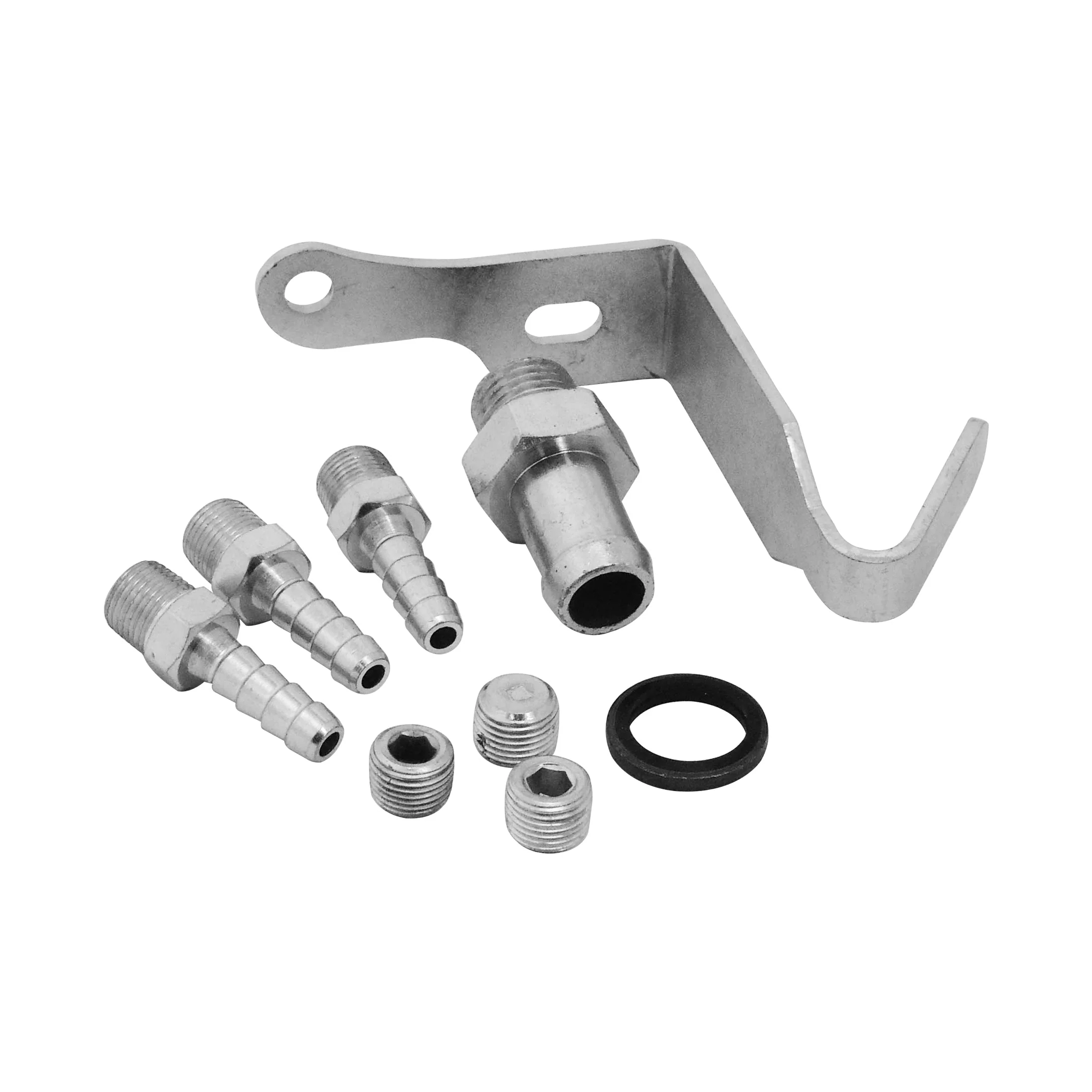 SPA TURBO Cast Aluminum Intake Manifold for transverse VW/AUDI 1.8T with 4 injectors Fuel Rail Kit (left side without throttle bolt holes) - Black - Image 5