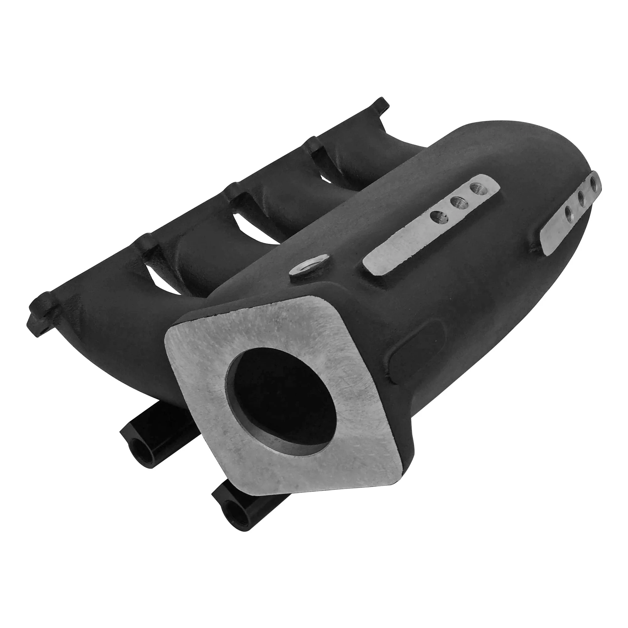 SPA TURBO Cast Aluminum Intake Manifold for transverse VW/AUDI 1.8T with 8 injectors Fuel Rail Kit (left side without throttle bolt holes) - Black - Image 3