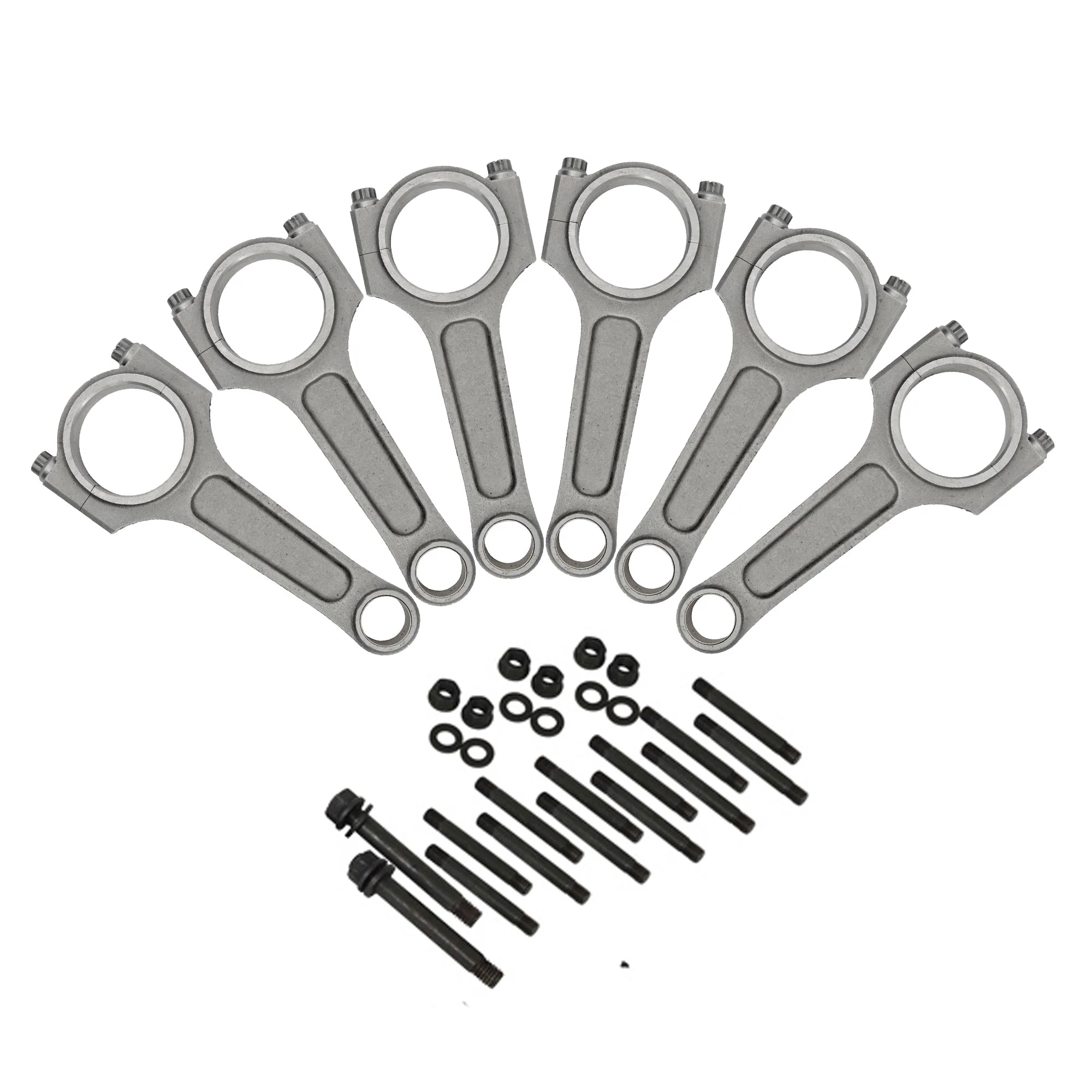 SPA TURBO Chevy II 250 / 292 INLINE SIX 6" x .927 / 152.4mm x 23.56mm high performance basic connecting rod set + Inline Six Head Stud Set