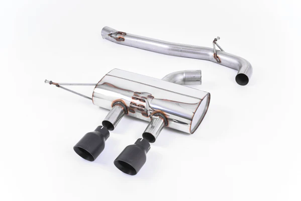 Milltek VW MK6 Golf R Cat-back Exhaust System (Non-Resonated) w/ Cerakote Black Tips