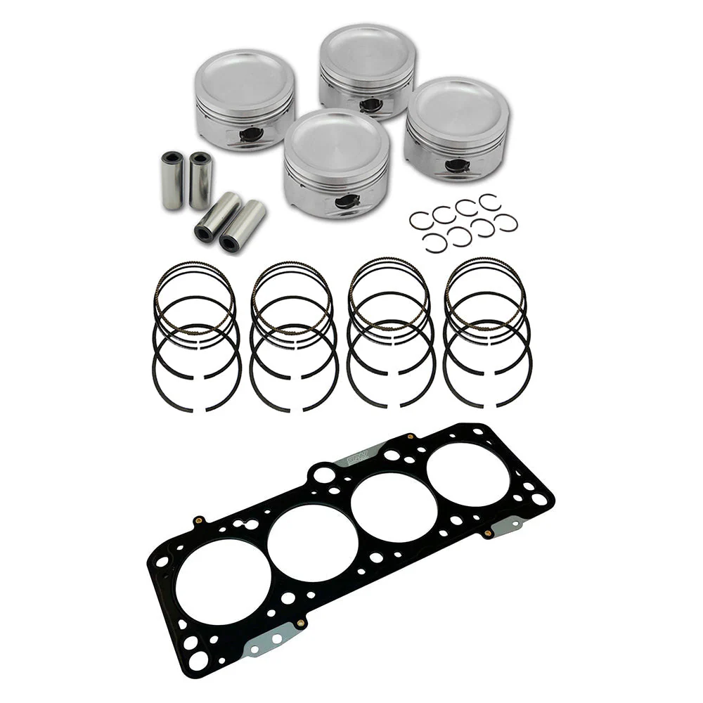 SPA TURBO Forged piston and rings set 81,5mm VW 1.8L 8V + VW 8v/16v decompression Head Gasket Spacer - 1.5mm