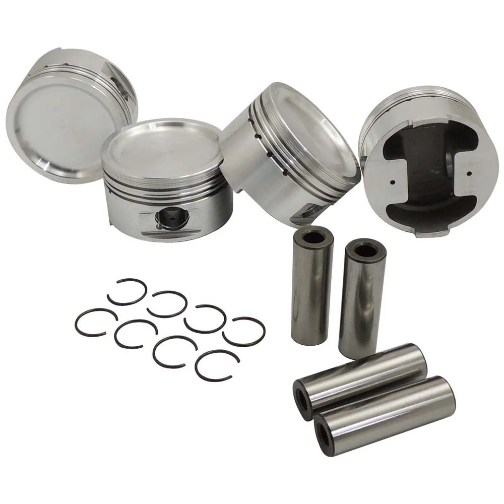 SPA TURBO FORGED PISTON AND RINGS SET 81MM VW 1.8L 8V + VW 144MM X 20MM SUPER A CONNECTING ROD SET 3/8" BOLT (1000HP) - Image 2