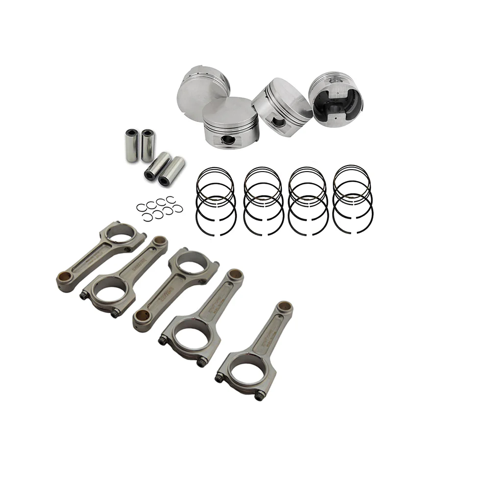 SPA TURBO Forged piston and rings set 82mm VW 2.0L 8V + VW 144MM X 20MM SUPER A CONNECTING ROD SET 3/8" BOLT (1000HP)