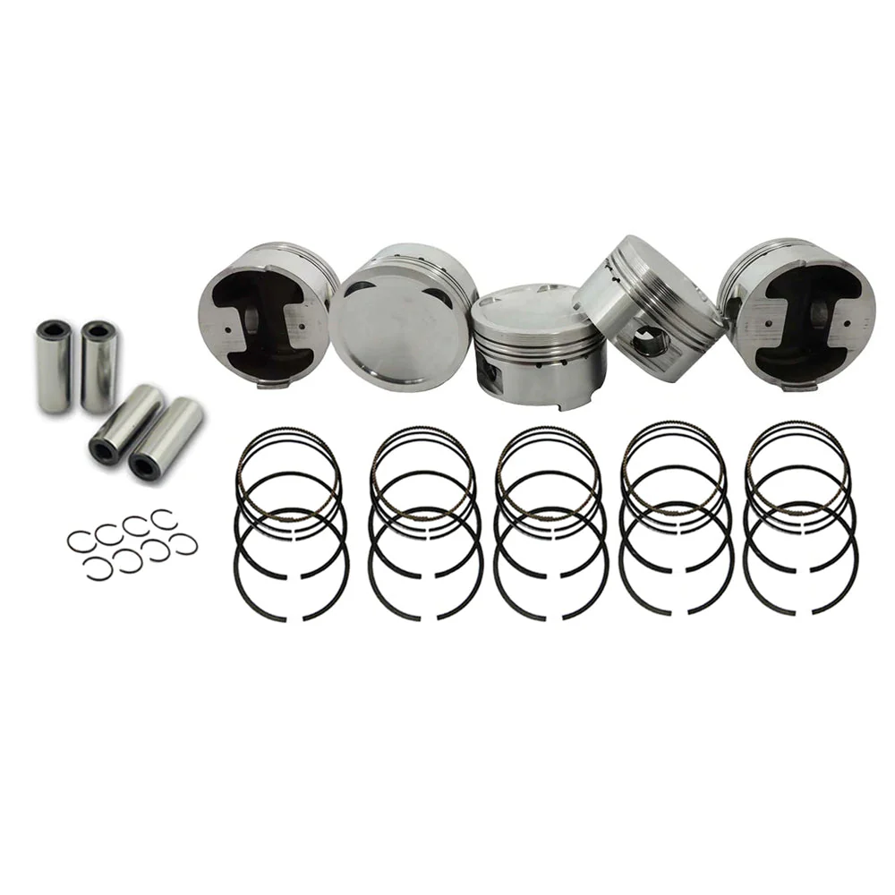 SPA TURBO Forged piston and rings set 83.5mm VW 2.5L Jetta MK5 07k + T3 High Performance Turbo Exhaust Manifold - Image 2