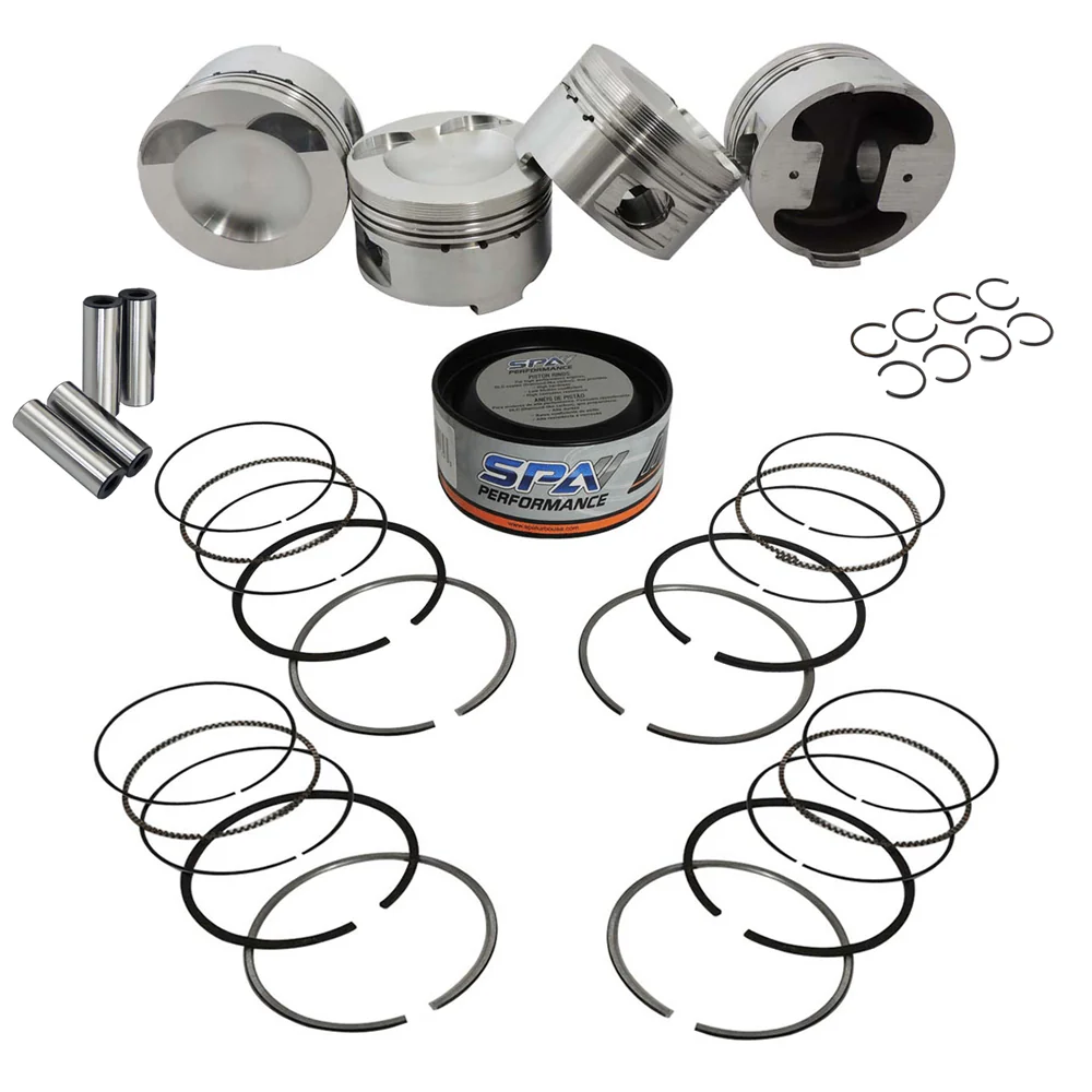 SPA TURBO Forged piston and rings set 83.5mm VW/Audi 2.0L TSI 20mm pin