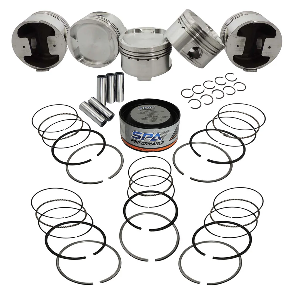SPA TURBO Forged piston and rings set 83mm Fiat/Lancia inline 5cyl 20V