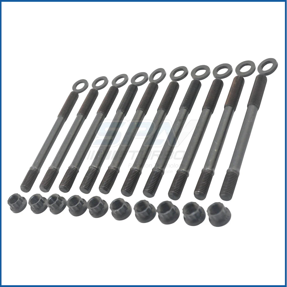 SPA TURBO Forged piston and rings set 83mm VW 2.0L 16V ABF + VW 159mm x 20mm High Performance Steel Basic Connecting Rod set 3/8" bolt (1000hp) + Decompression Head Gasket Spacer - 1.5mm + 136mm head stud set - Image 10