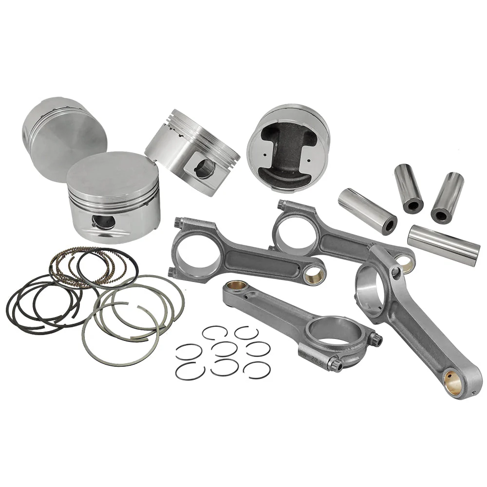 SPA TURBO Forged piston flat top and Connecting rod kit for C20NE 2.0 / 2.2L 8V (87mm) Chevy Euro
