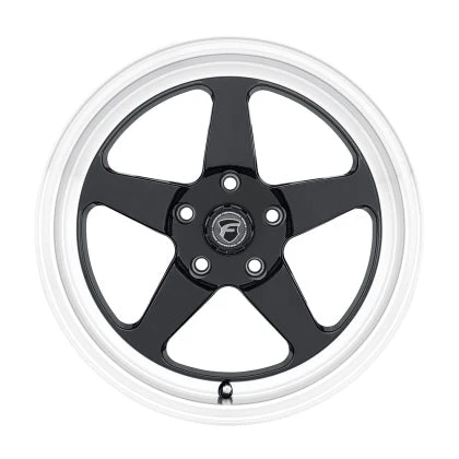 Forgestar D5 Drag 17x10 / 5x120 BP / ET45 / 7.3in BS Gloss Black Wheel - Image 2