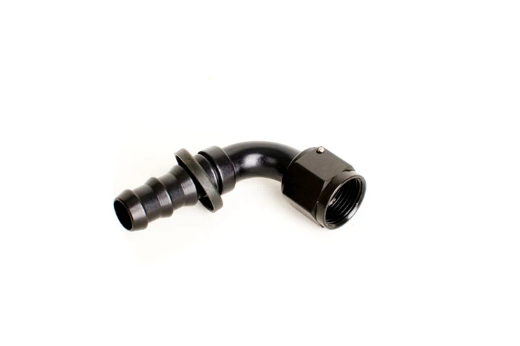 Fragola Push Lock 90 Degree Dash 10 AN Hose End