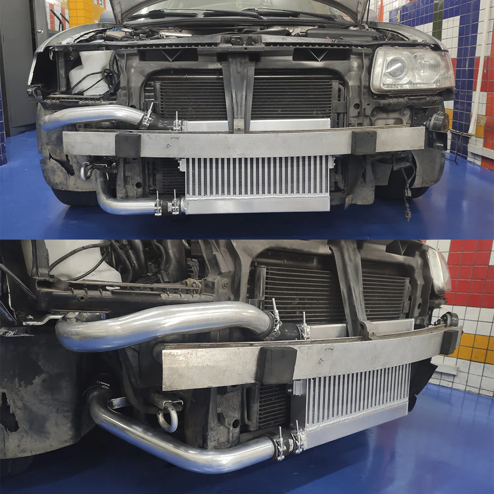 SPA TURBO Front intercooler kit for Audi A3 1.8 Turbo 20V – 150cv – Blue Hose - Image 5