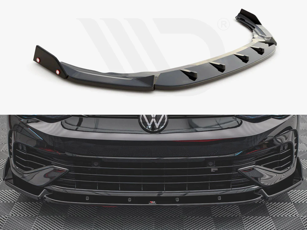 FRONT SPLITTER (+FLAPS) V.2 VW GOLF R MK8 (2020-) - Image 2
