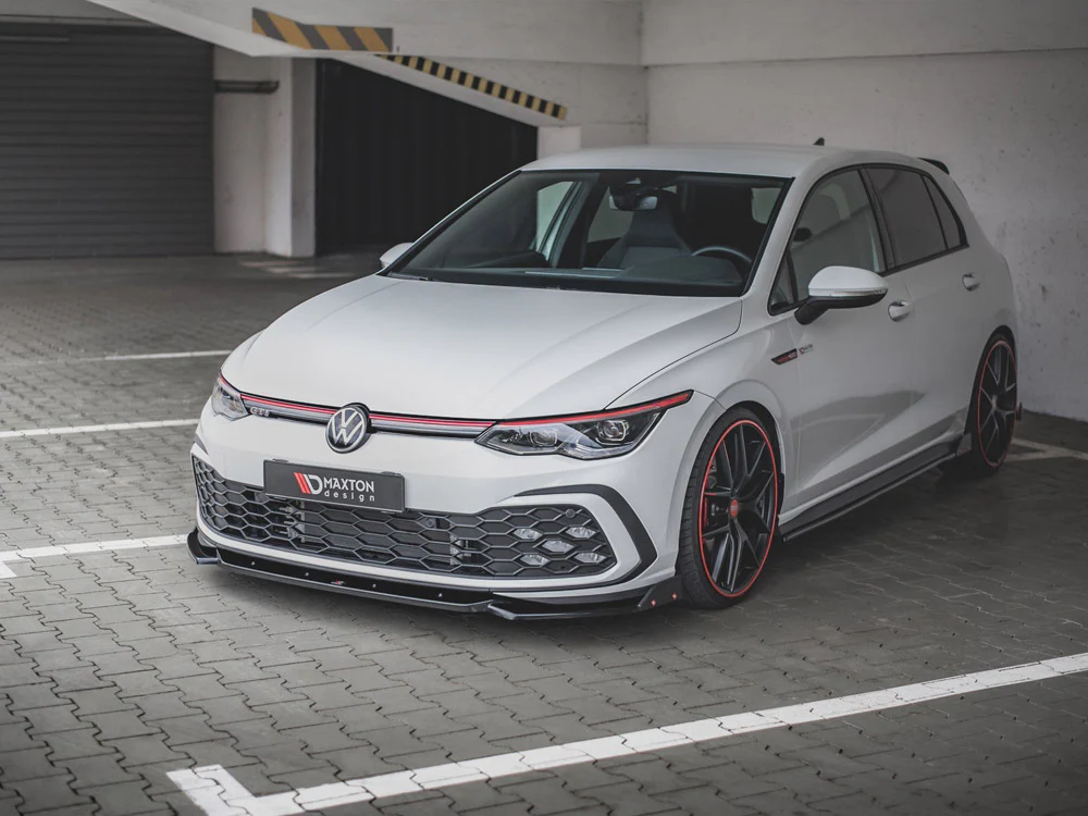 FRONT SPLITTER (+FLAPS) V2 VW GOLF 8 GTI / R-LINE (2020-) - Image 3