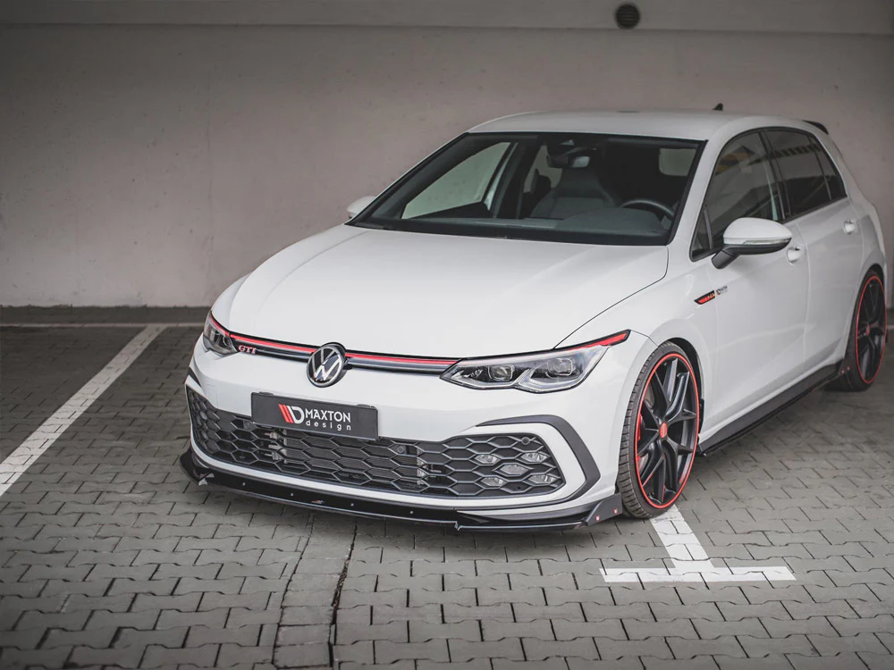 MAXTON DESIGN FRONT SPLITTER (+FLAPS) V3 VW MK8 GTI (2022+)