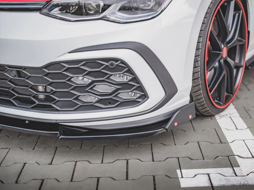 MAXTON DESIGN FRONT SPLITTER (+FLAPS) V3 VW MK8 GTI (2022+) - Image 2