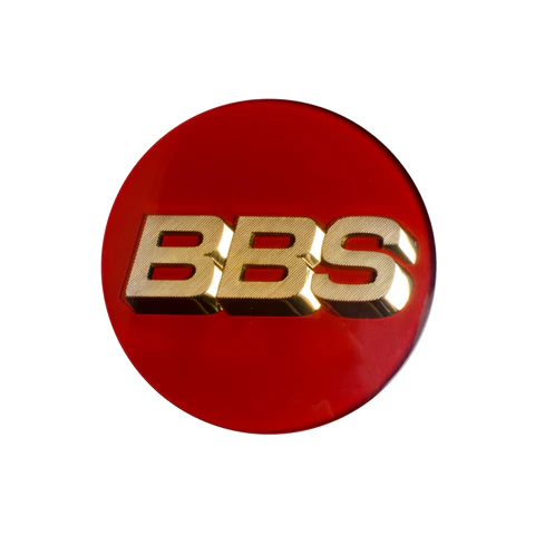Genuine BBS CH / CH-R / CK / RX-II / COVZ033 Logo Caps (Red/Gold)
