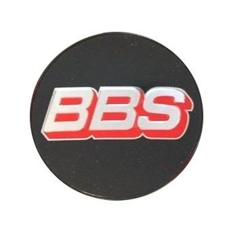 Genuine BBS RA / VZ / 5x100 RX-II / 5x100 CH / 5x100 CK Logo Cap Set (Black/Red)