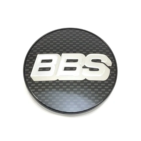 Genuine BBS RA / VZ / 5x100 RX-II / 5x100 CH / 5x100 CK Logo Cap Set (Carbon/Silver)