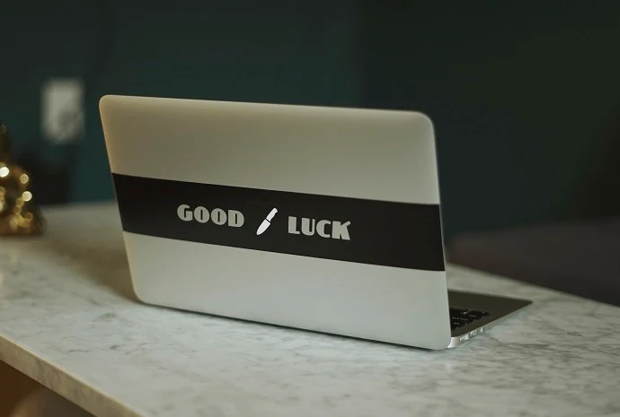 GOOD / LUCK MacBook Decal