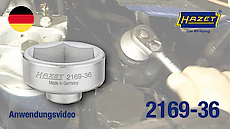 Hazet Engine Oil Filter Wrench (36mm, 6-Point - 3/8" Drive) - Image 2