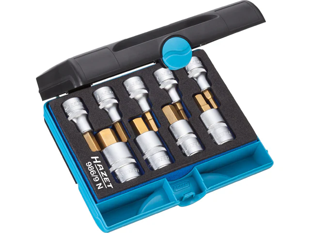 Hazet Hex Bit Socket Set - 1/2" Drive (9-Pieces)