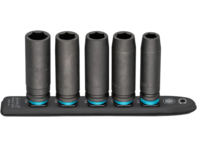 Hazet SmartRail w/ Long Sockets - 1/2" Drive (5-Pieces)