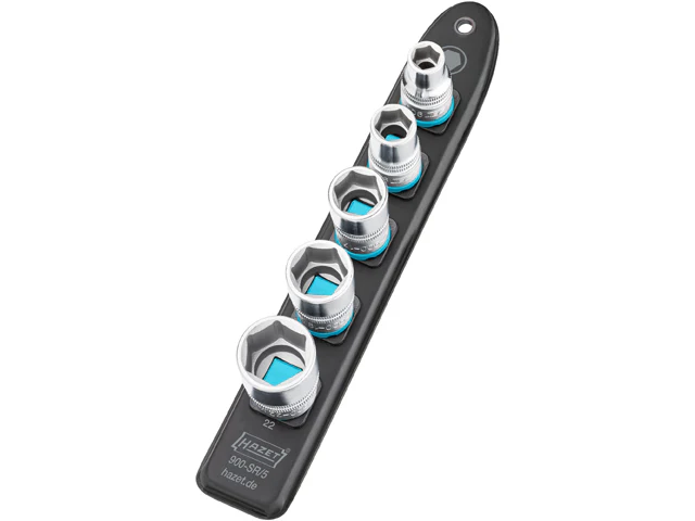 Hazet SmartRail w/ Short Sockets - 1/2" Drive (5-Pieces) - Image 2